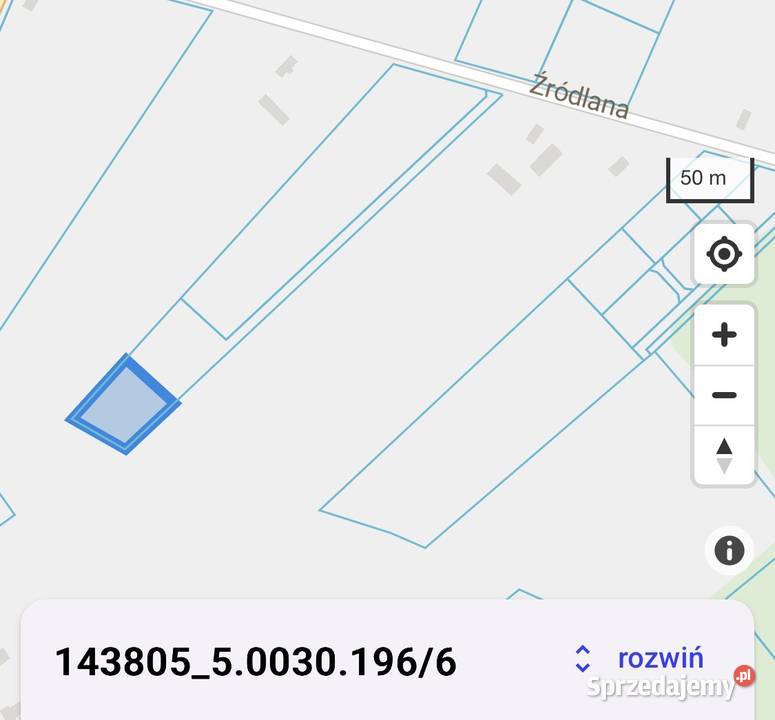 Działka z WZ 1500m2 Sokule