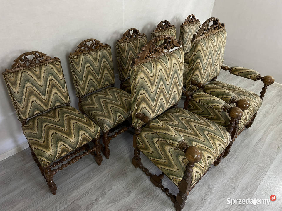 Antyczny Komplet Neorenesansowy z 1890 roku Łódź