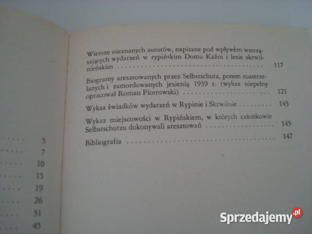 Mordercy z Selbstschutzu A Witkowski kujawsko-pomorskie Osięciny sprzedam