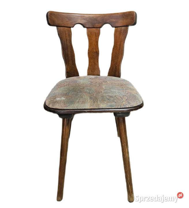 KRZESŁO DĘBOWE fotel DREWNO Z OBICIEM stylowe śląskie sprzedam
