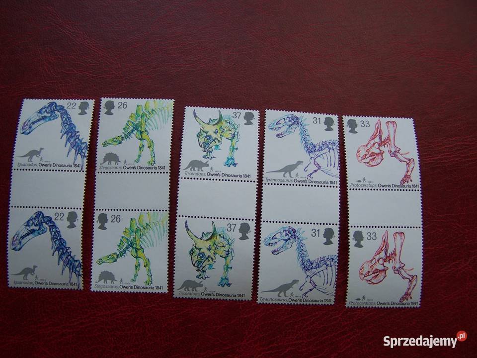 Wielka Brytania 1991 Mi 195054 Fauna Dinozaury śląskie Tychy sprzedam