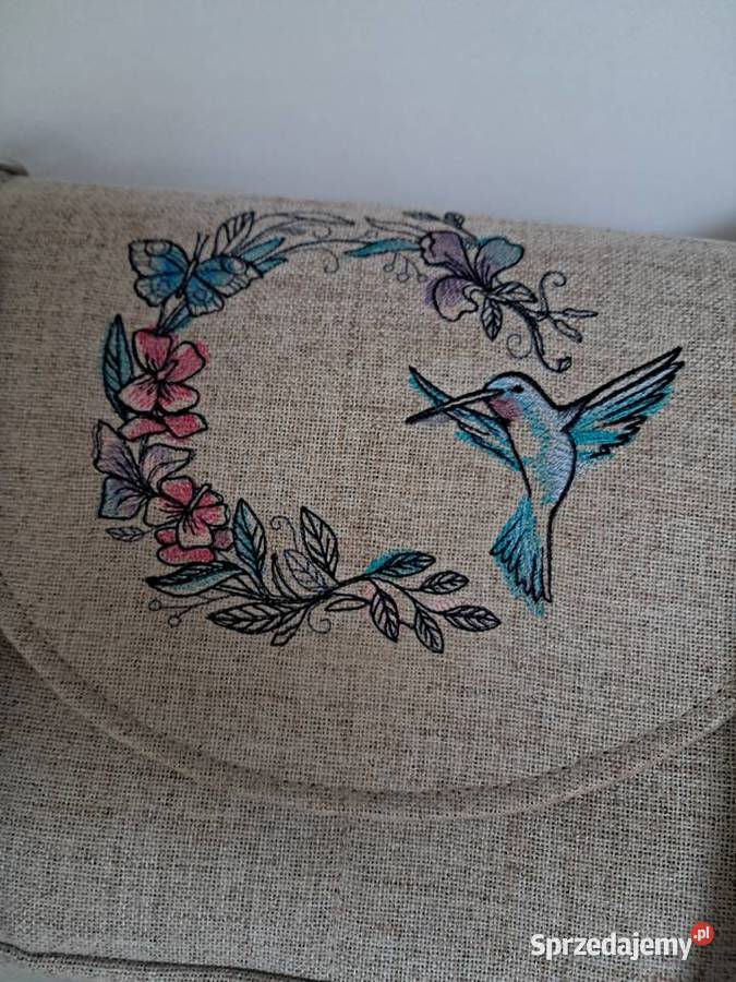 jedyna taka nowa beżowa torebka ręcznie robiona Sandomierz