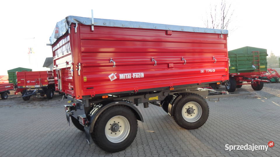 Przyczepa dwuosiowa paletowa Metafach T7113 12T łódzkie Kozenin