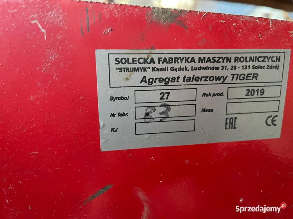 Brona talerzowa 27m z hydropakiem Krosno sprzedam