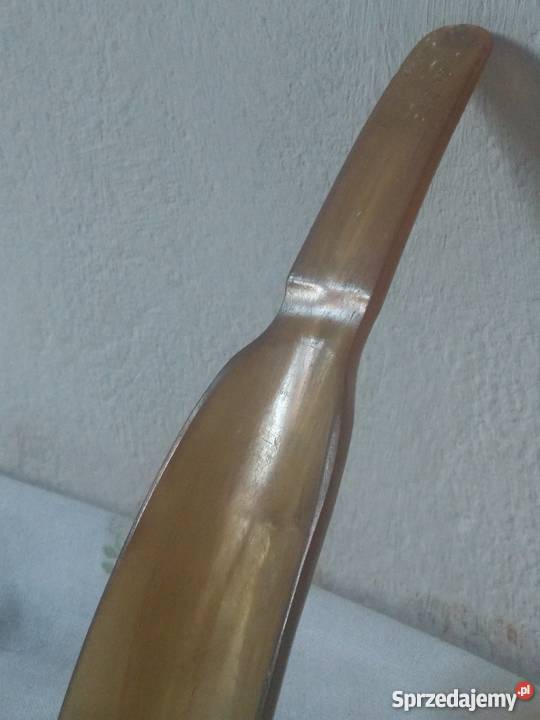 STARA ŁYŻKA DO BUTÓW ręczny wyrób RÓG NATURALNY Warszawa