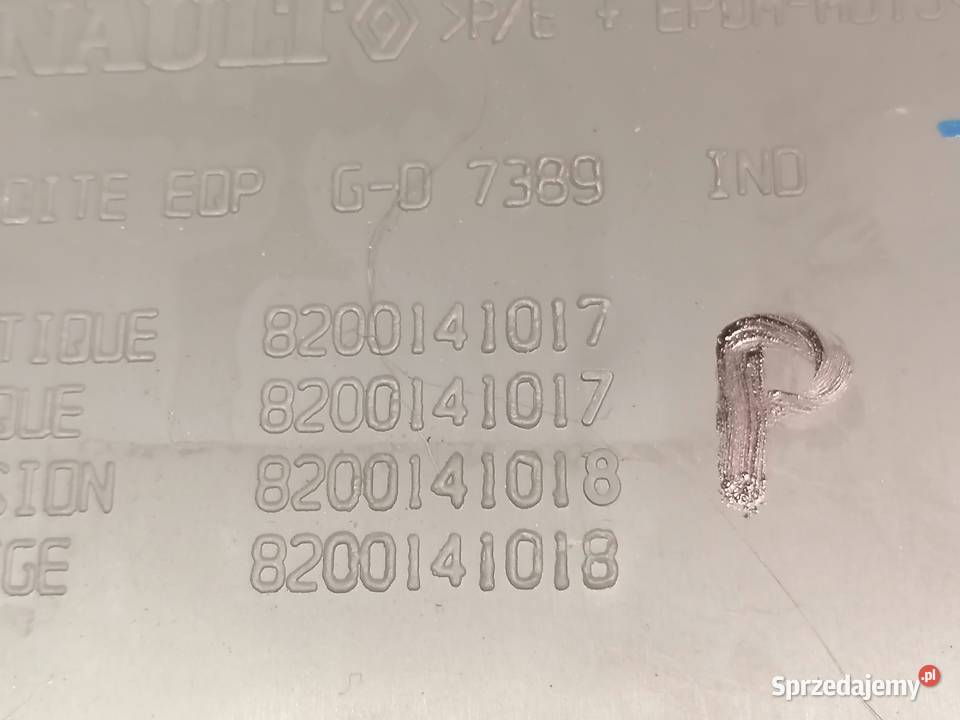zaślepka bok kokpitu Renault Scenic 2Grand r0309 Piotrków Trybunalski