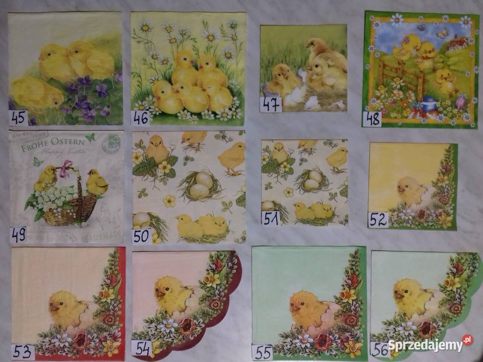 Serwetki decoupage Wielkanoc zestaw B Laskowiec