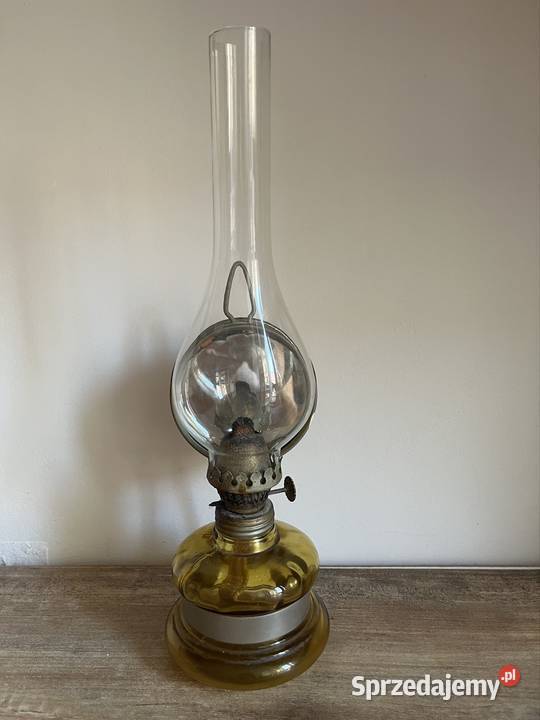 Lampa naftowa prodrym prl z kloszem i lusterkiem wielkopolskie sprzedam