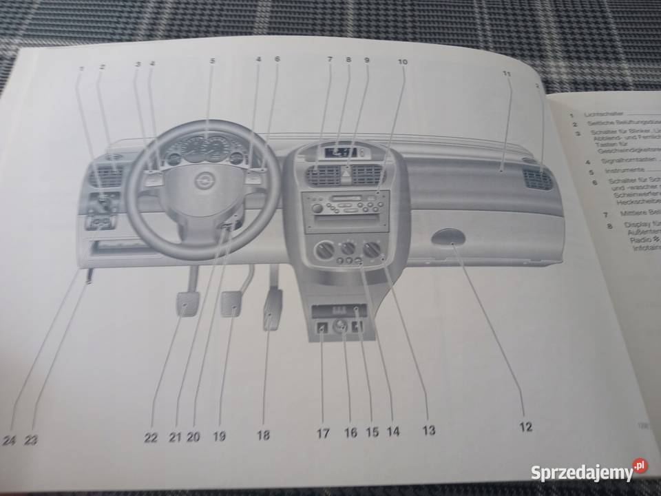 OPEL CORSA C Instrukcja Obsługi Książka 2002 motoryzacja, transport Łódź