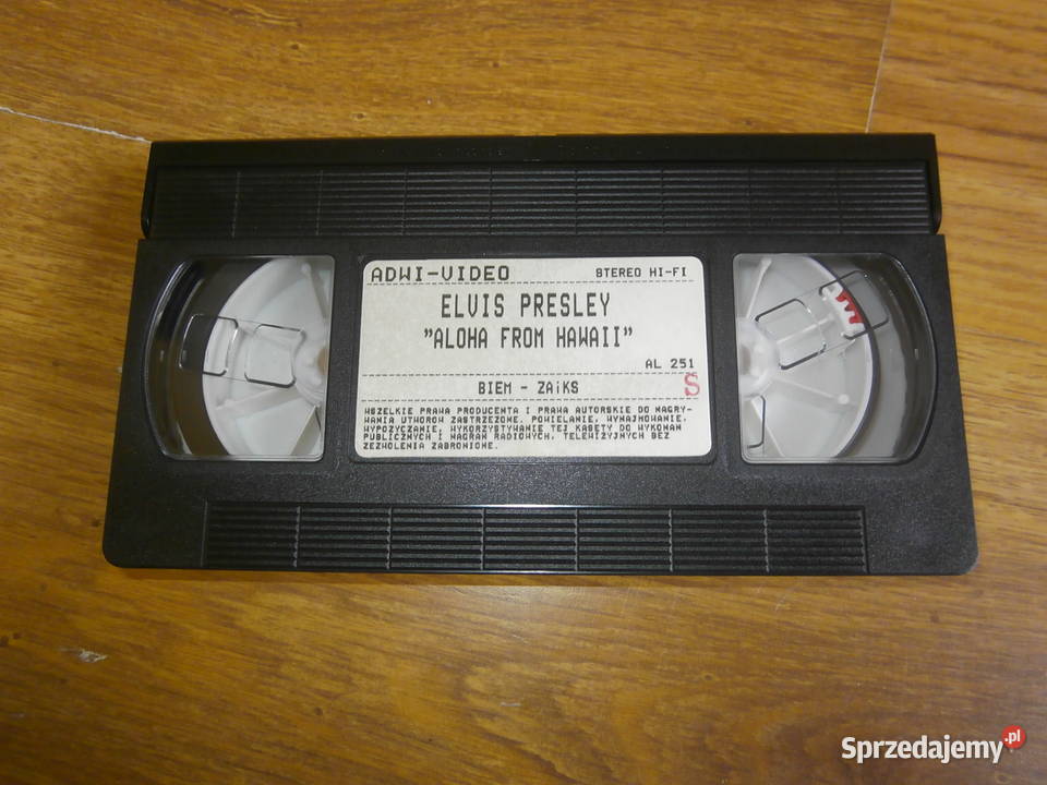 Kaseta VHS ELVIS Aloha From Hawaii oryginał Łódź