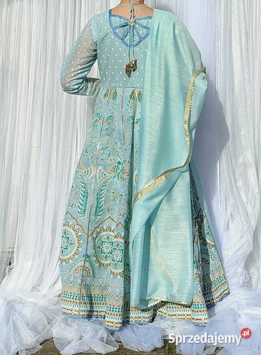 Orientalna suknia M 38 turkusowa niebieska Szczecin