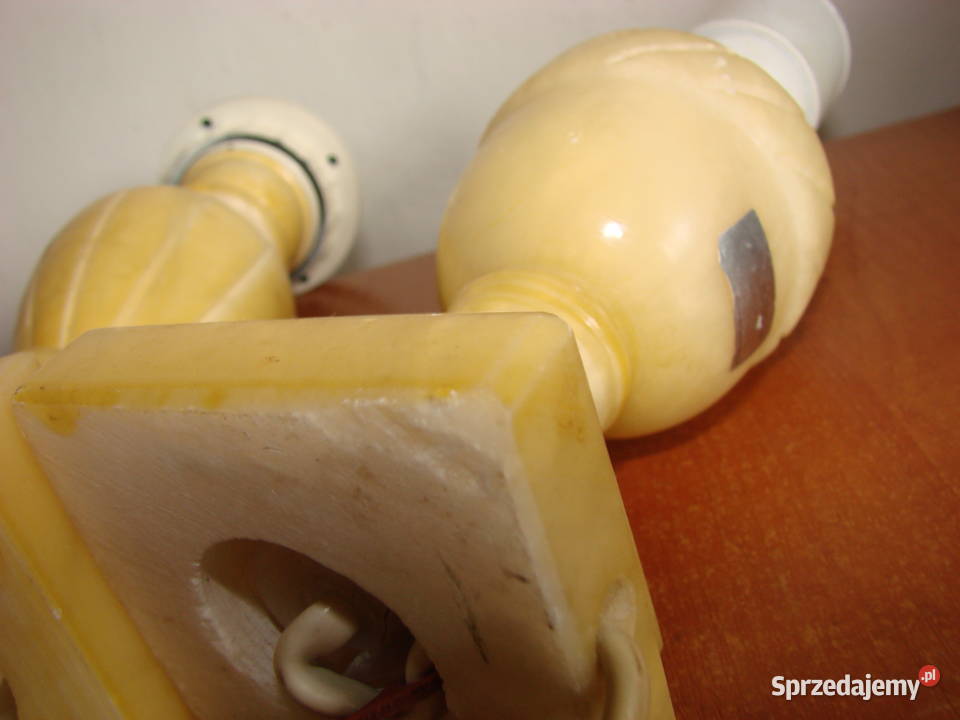 włoska alabastrowa lampa nocna pomorskie