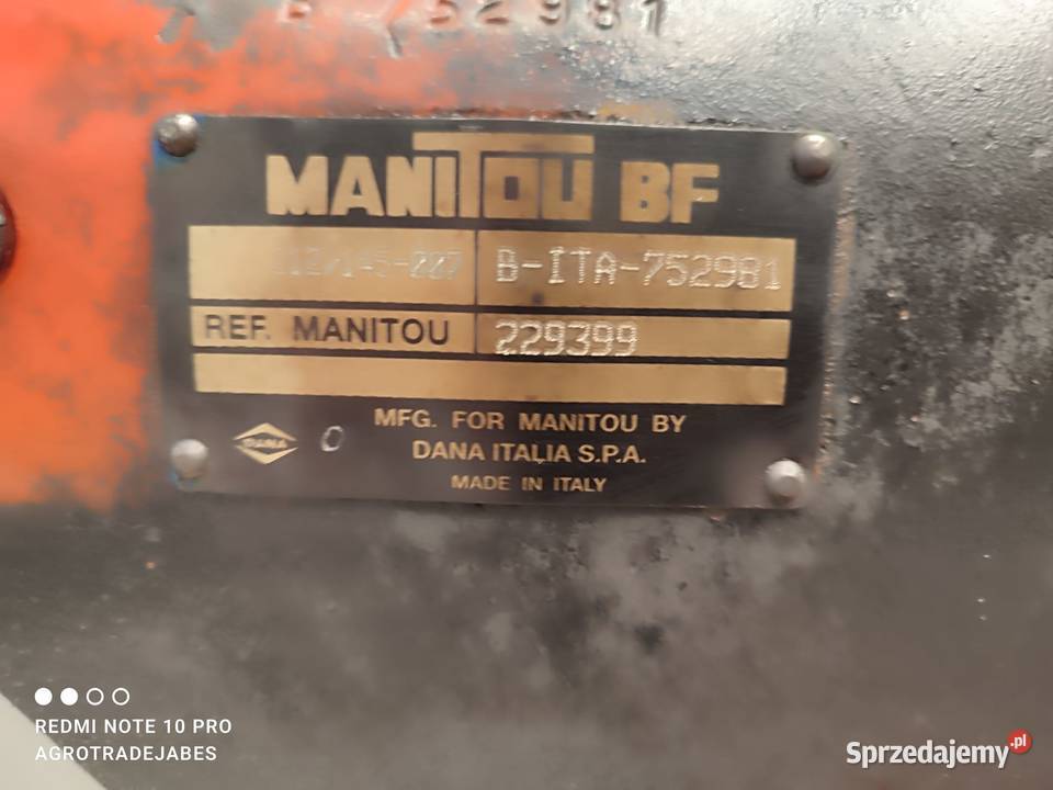 Dyferencjał 35x11 229399 Manitou MLT 633 wielkopolskie