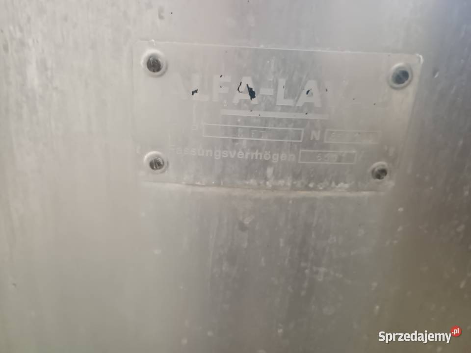 Zbiornik na mleko 650 l Alfa Laval rolnika Baranowo