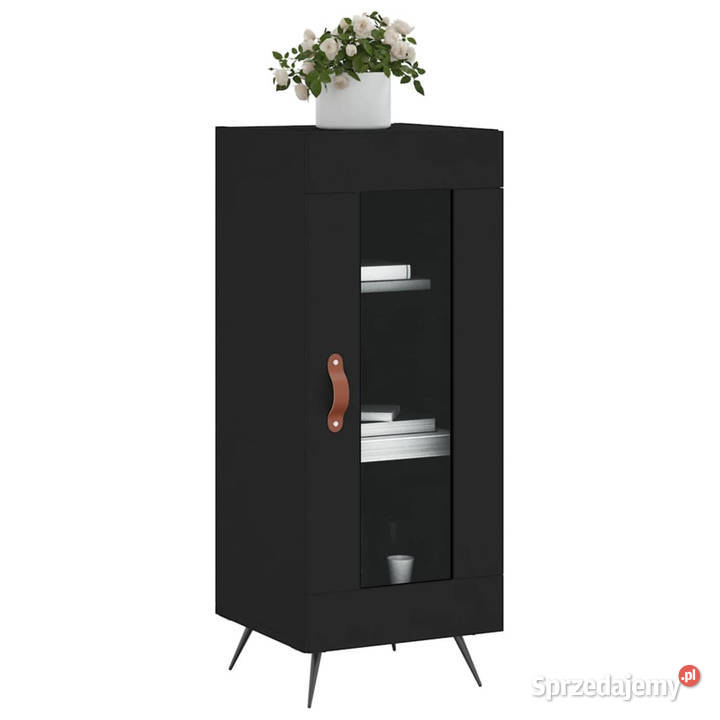 Szafka czarna 345x34x90 materiał drewnopochodny mazowieckie Warszawa sprzedam