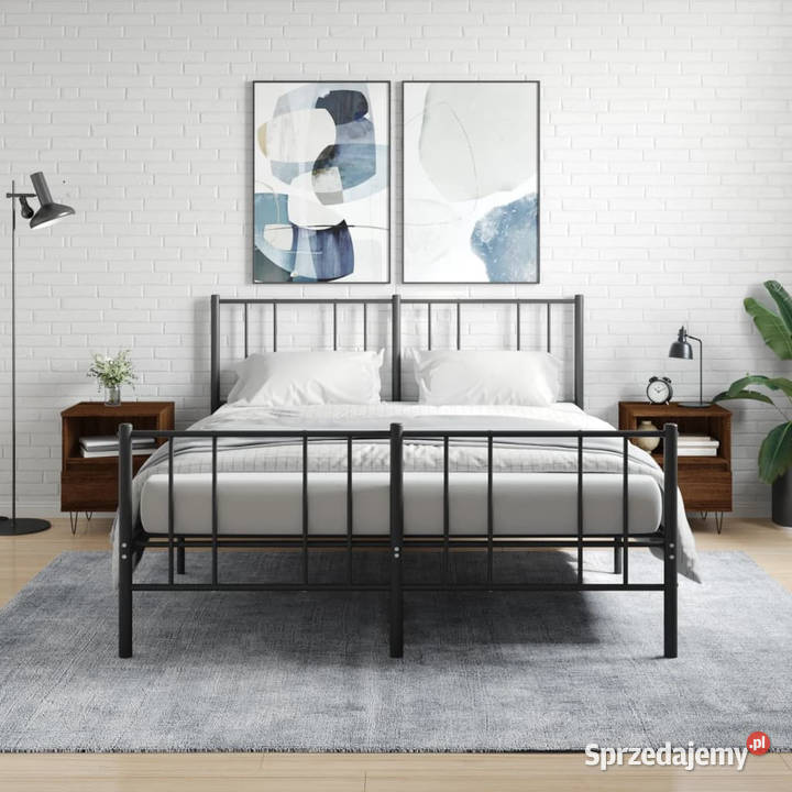 Szafki nocne 2 brązowy dąb 40x35x50 WM830635 Warszawa sprzedam