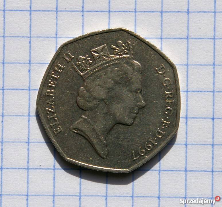 50 PENSÓW FIFTY PENCE 1997 WIELKA BRYTANIA Piszczac sprzedam