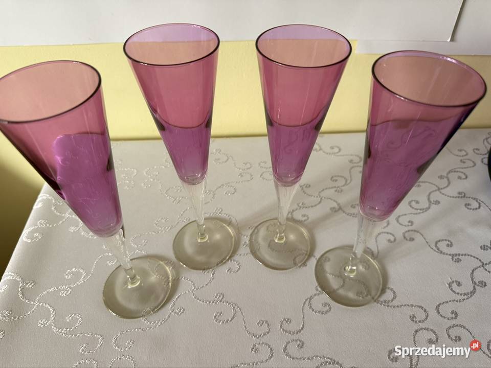 Zestaw Kieliszków do Szampana Fiolet Amethyst śląskie Czerwionka-Leszczyny sprzedam