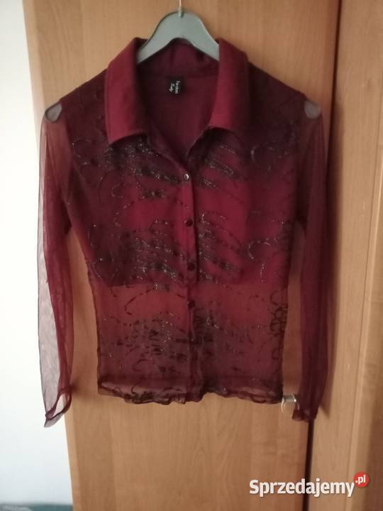 Bluzka ozdobnakolor burgund Łódź