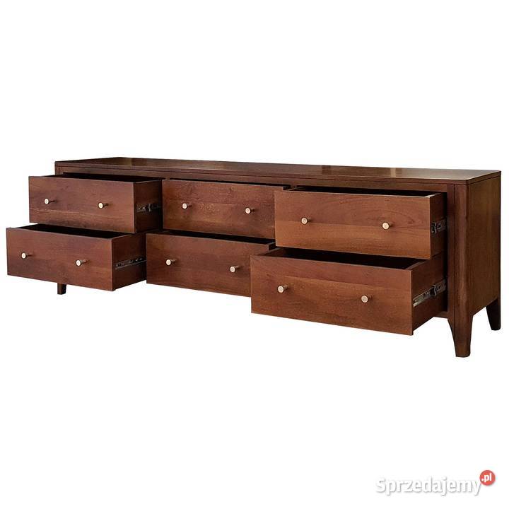 Niska komoda drewniana MILANO 175 z szufladami z Lublin