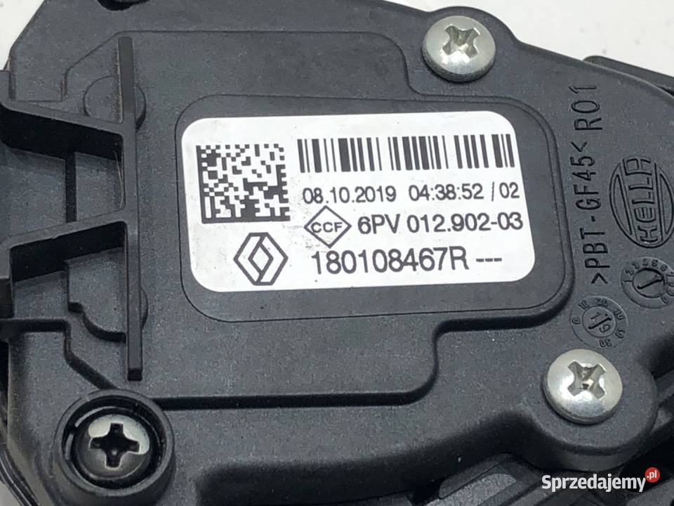 POTENCJOMETR GAZU RENAULT CLIO V 180108467R 10 osobowe