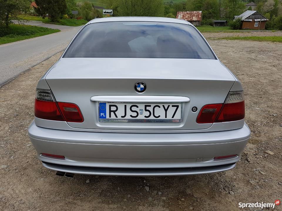 sprzedam bmw e46 coupe 20 benzyna lpg srebrny Seria 3 Brzezowa
