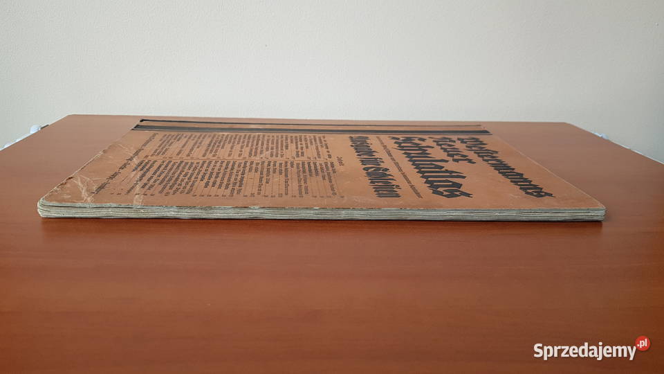Stary niemiecki atlas z 1938 roku Dąbrowa Górnicza