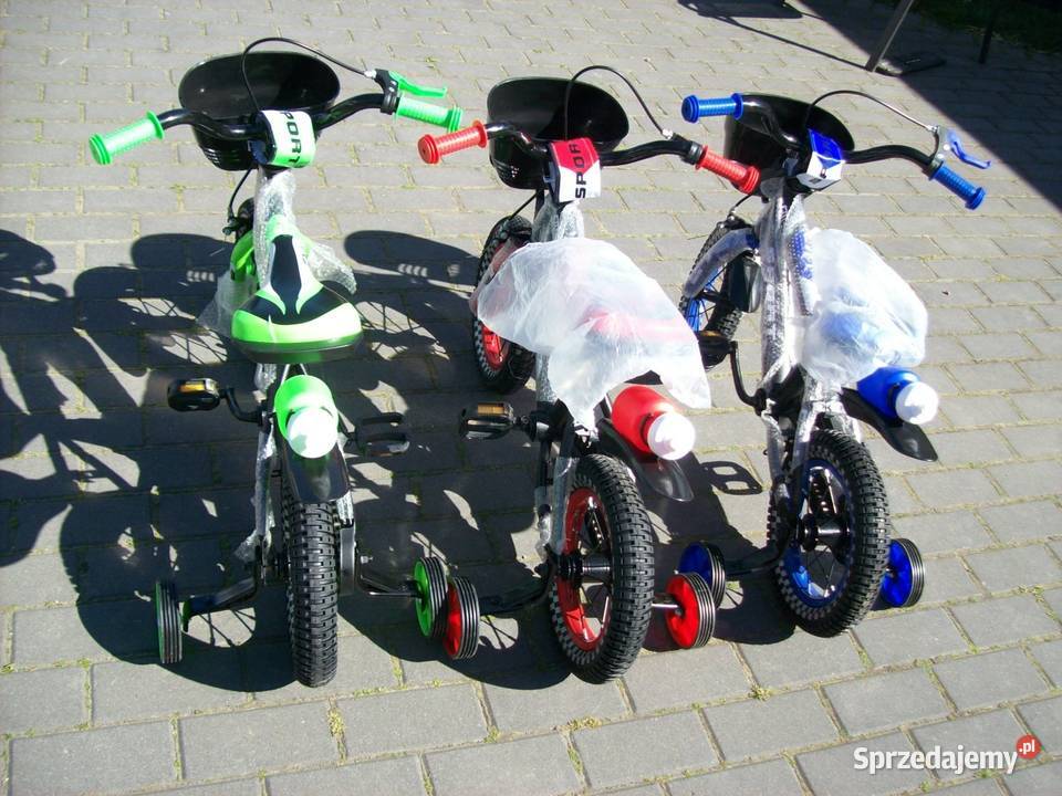 Rowerek 12 niebiesko zielony czerwony bmx Głogowa