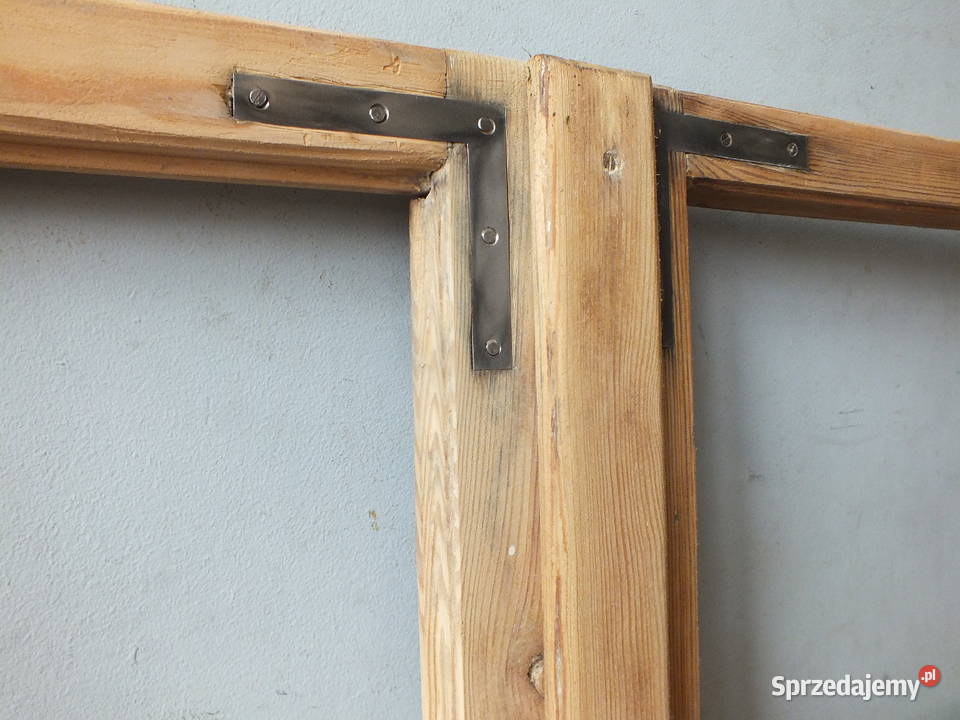 Stare okna drewnianeokoło 1940 piękne komplet Bielawa