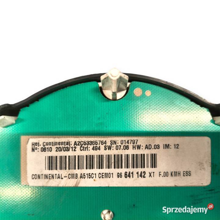 LICZNIK ZEGARY 96641142 XT Citroen C3 II 11 14 osobowe Chełm