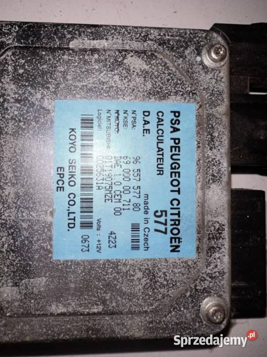 sterownik układu wspomagania citroen c3 c2 osobowe