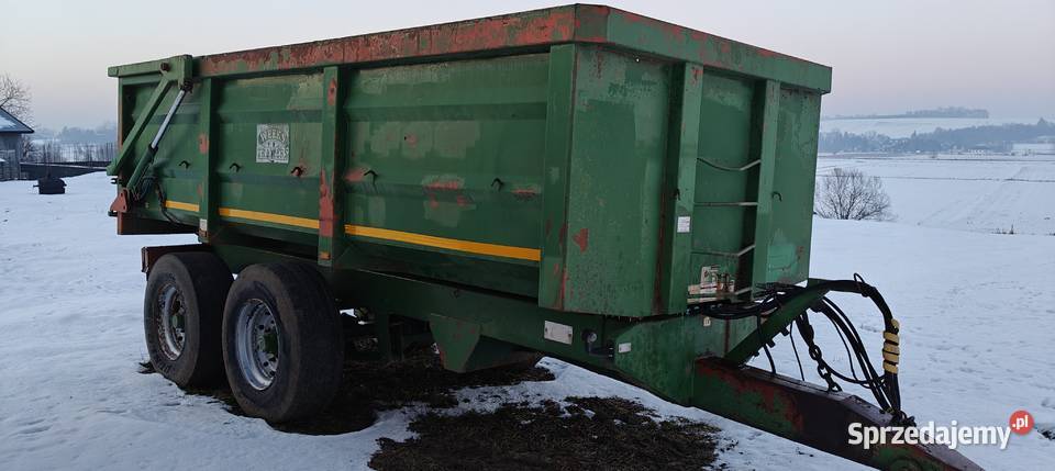Przyczepa tandem skorupa 12t Richard Western nieuszkodzony Kijany
