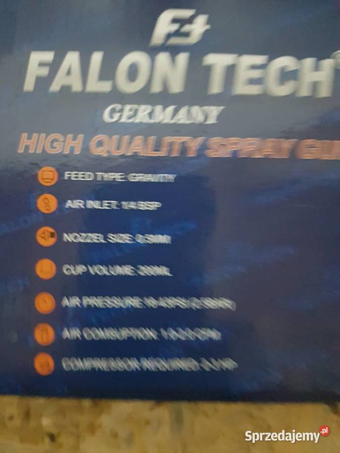 FALON TECH PISTOLET LAKIERNICZY F2 200ML DO