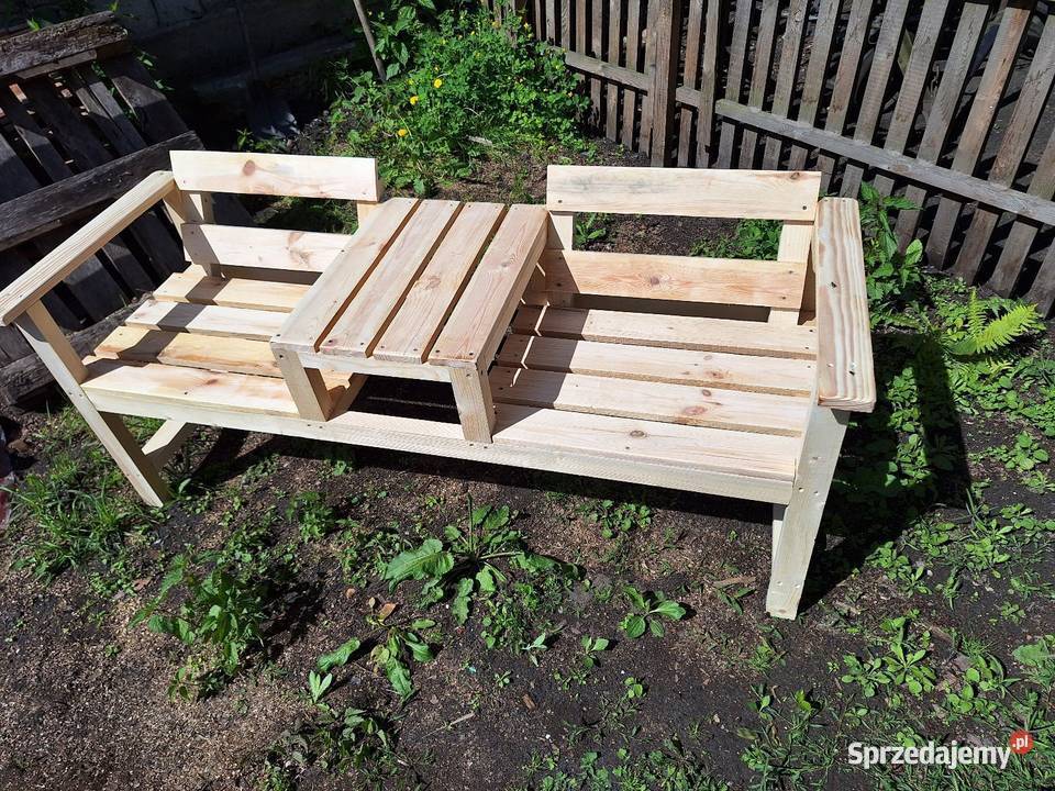 Ławka ogrodowa z stolikiem łódzkie Kamieńsk