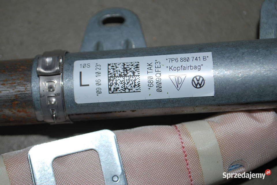 KURTYNA LEWA AIRBAG VW TOUREG II 7P mazowieckie Grzebowilk