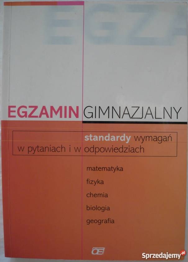 EGZAMIN GIMNAZJALNY STANDARDY WYMAGAŃ W
