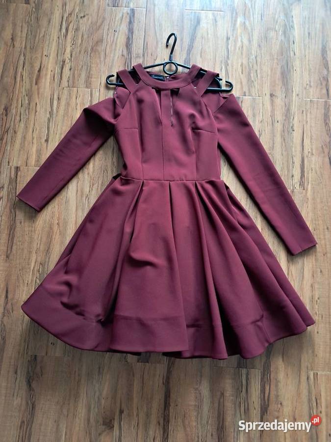 burgundowa sukienka illumonate rozmiar xs stan Moda i Styl świętokrzyskie Sandomierz