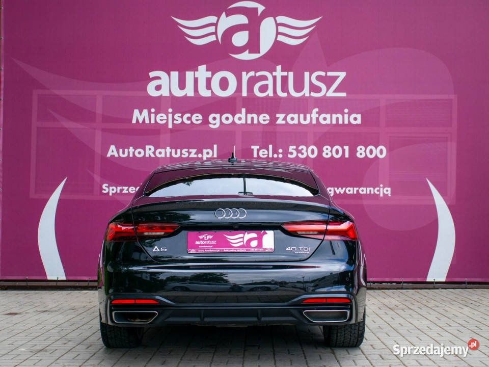Audi A5 Sportback 20 TDI Automat Quattro 4X4 czarny Warszawa sprzedam