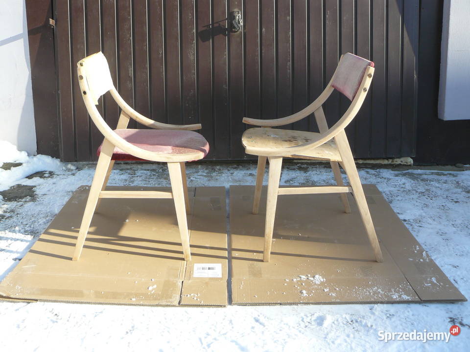 Stare krzesła skoczki proj J Kędziorek Nowy Sącz