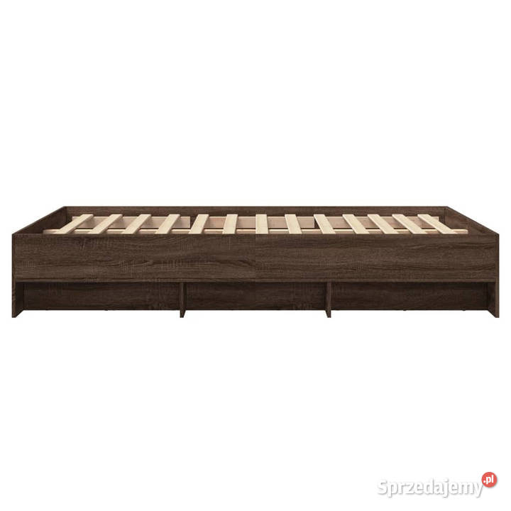Łóżko bez materaca brązowy dąb 140x200 WM3295659 mazowieckie Warszawa sprzedam