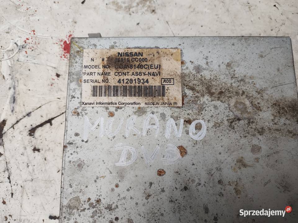 NISSAN MURANO Z50 nawigacja DVD 25915CC000 świętokrzyskie Kielce