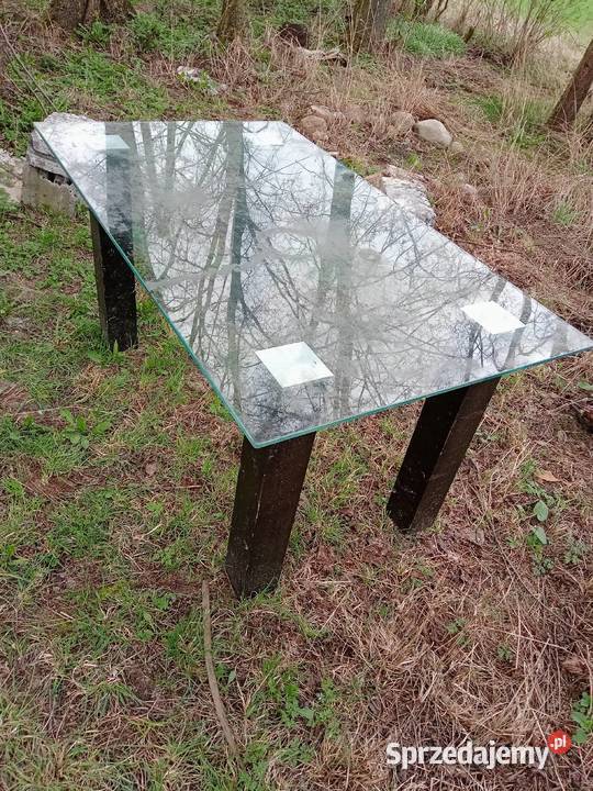 Stół szklany uniwersalny ogrodowy pokój salon