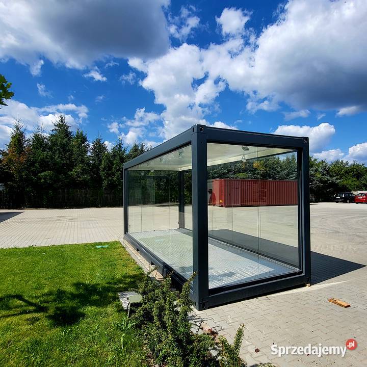 kontenery z przeszkleniem wystawiennicze wielkopolskie Janikowo