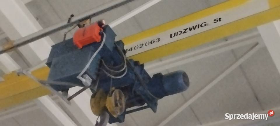 Wciągniki elektryczne linowe suwnice 1 t i 5 t łódzkie Zgierz sprzedam