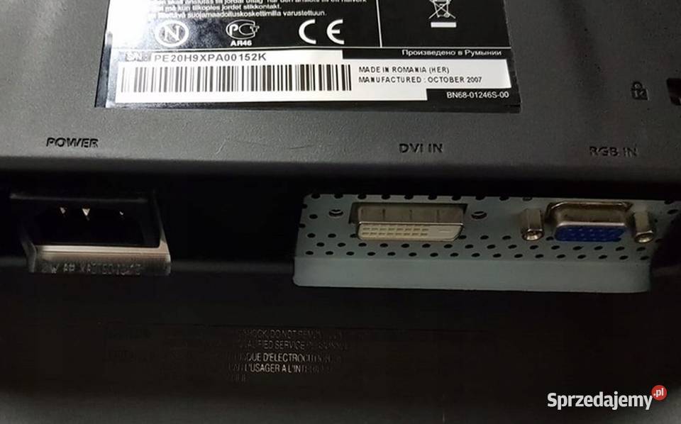 Monitor LCD Samsung 2032BW 20 1280 x 1024 Monitory i projektory Warszawa sprzedam