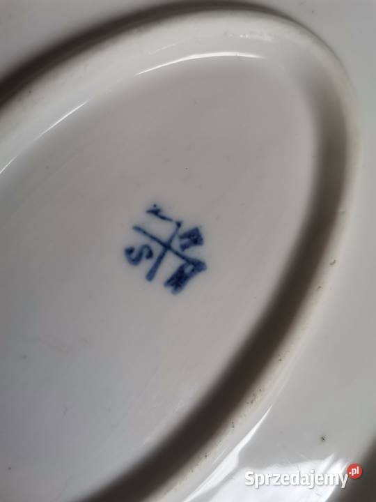 Stary przedwojenny duży półmisek porcelana