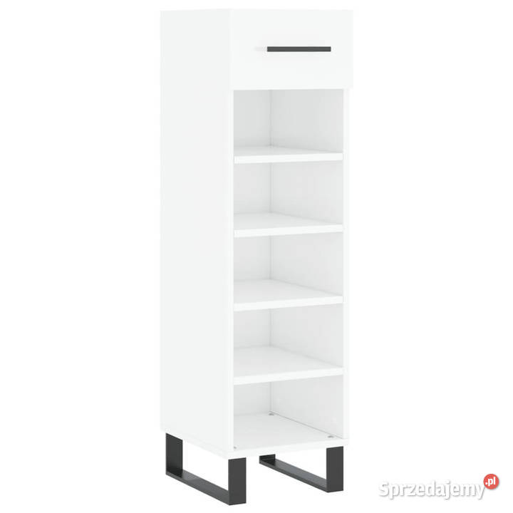 Szafka na buty wysoki połysk biała 30x35x105 mazowieckie Warszawa