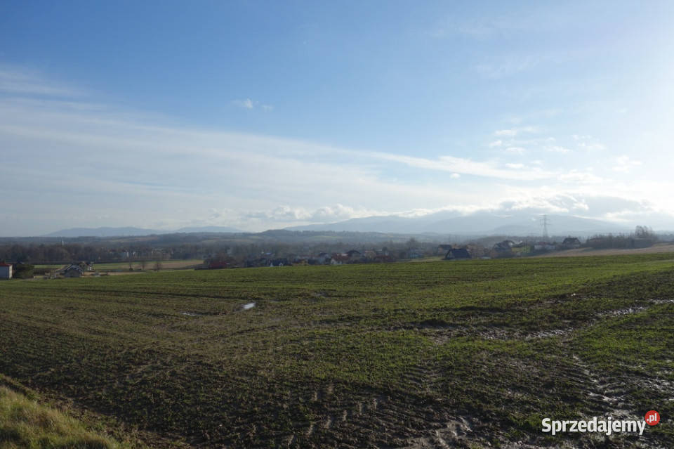 Skoczów Pierściec 121 ha przepiękna panorama gór asfalt