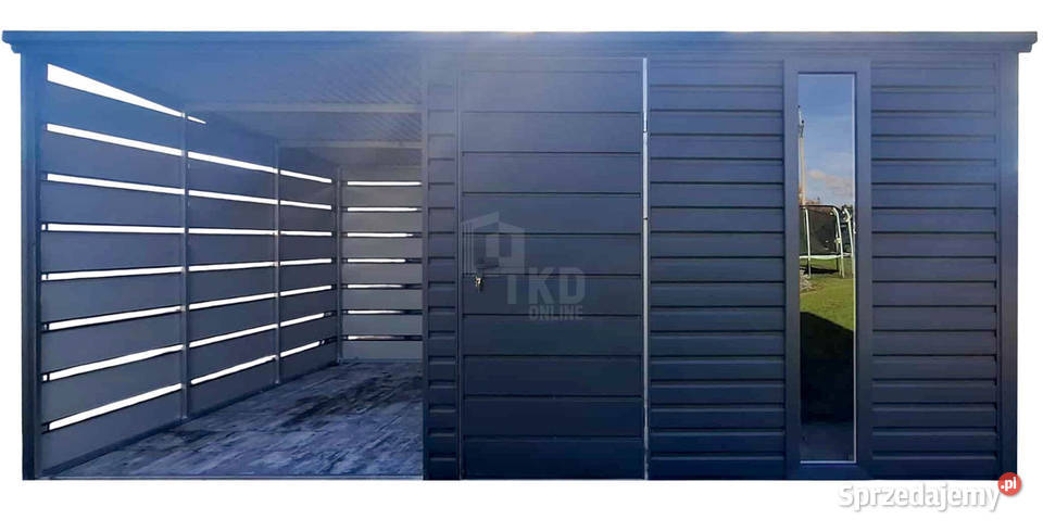 Schowek domek ogrodowy 3x3m wiata 3m drzwi okno Turek