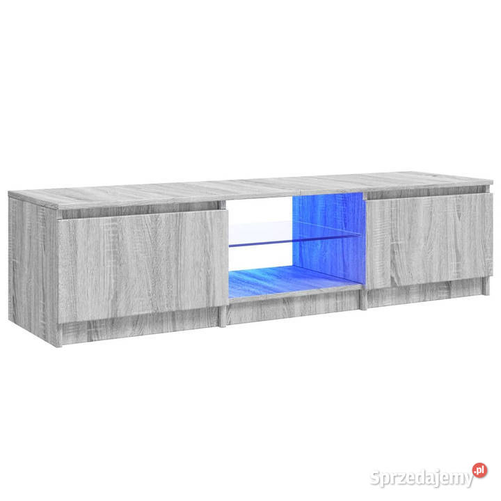 Szafka pod TV z LED szary dąb sonoma 140x40x355 Warszawa sprzedam